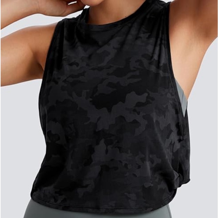 Crz Yoga Pima Cotton Cropped Tank Top